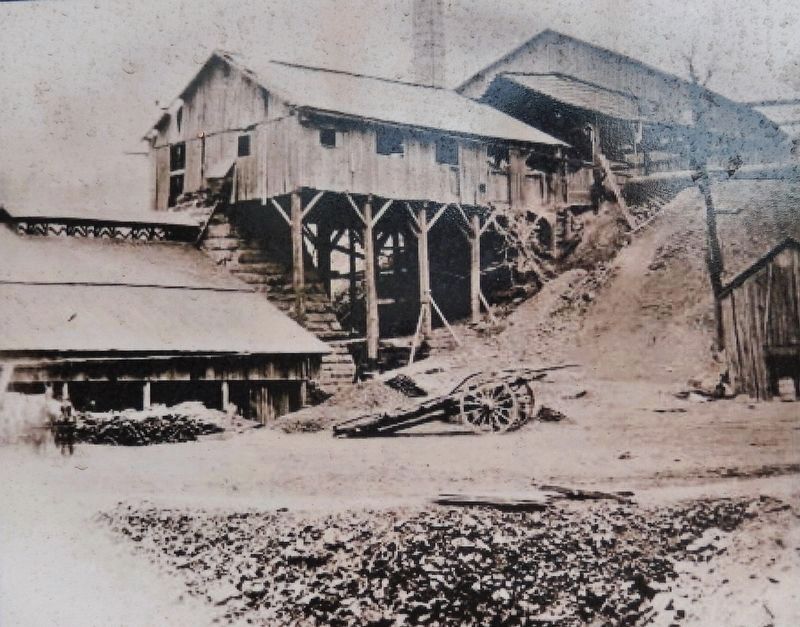 Marker detail: Hecla Furnace, ca. 1870. Click for full size. Marker detail: Hecla Furnace, ca. 1870 image. Click for full size.