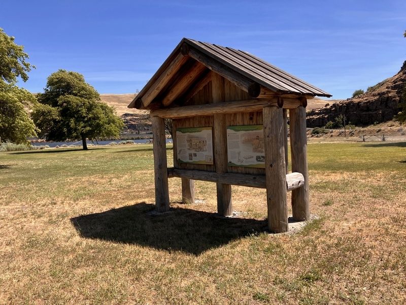 "first wooden houses" Marker. Click for full size. "first wooden houses" Marker image. Click for full size.