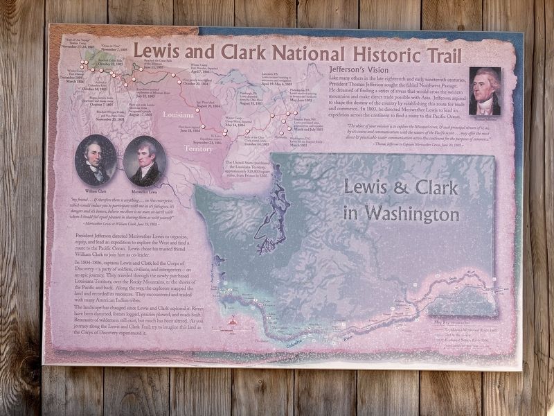 Lewis and Clark National Historic Trail Marker image. Click for full size.