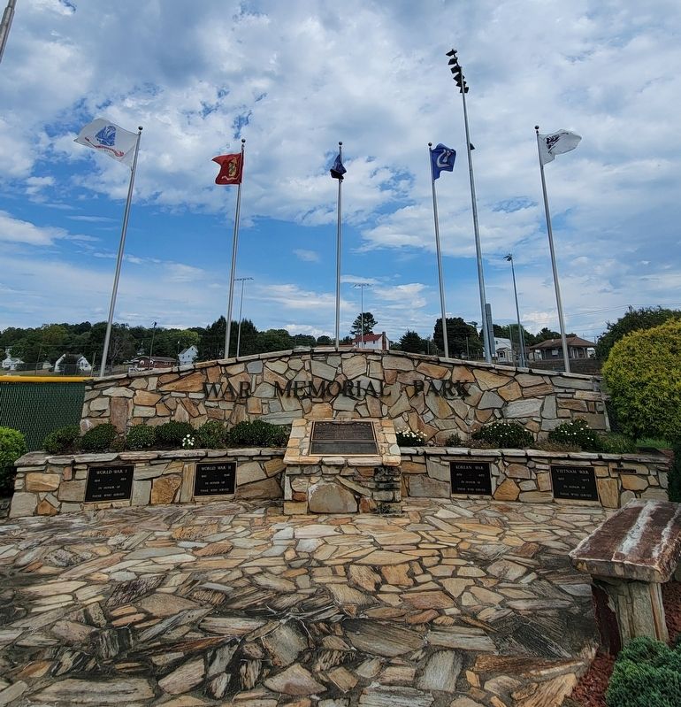 War Memorial Park Marker. Click for full size. War Memorial Park Marker image. Click for full size.