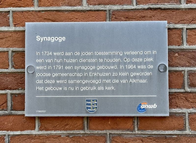 Synagoge / Synagogue Marker image. Click for full size.