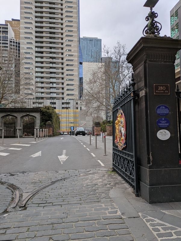 Former Royal Mint Marker at the old Entrance Gate. Click for full size. Former Royal Mint Marker at the old Entrance Gate image. Click for full size.