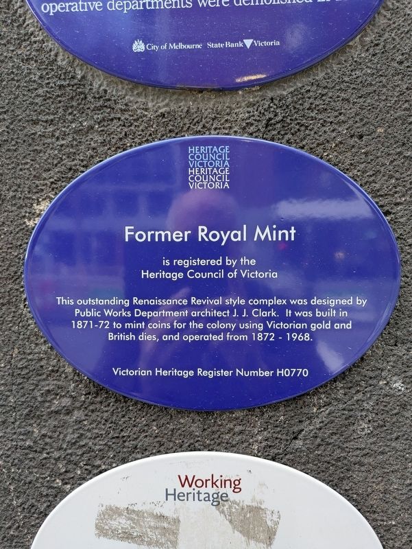 Former Royal Mint - Heritage Council Marker. Click for full size. Former Royal Mint - Heritage Council Marker image. Click for full size.