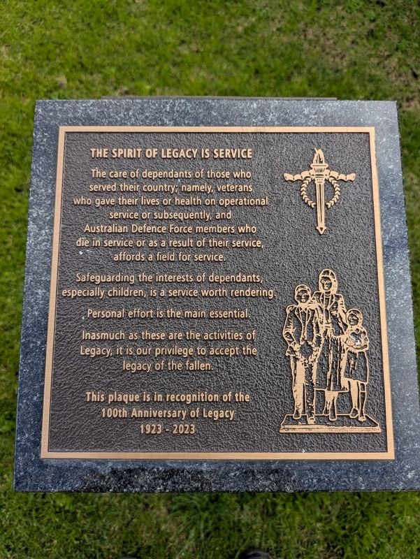 100th Anniversary of Legacy Marker. Click for full size. 100th Anniversary of Legacy Marker image. Click for full size.