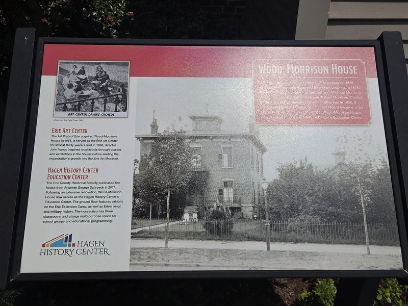 Wood-Morrison House Marker. Click for full size. Wood-Morrison House Marker image. Click for full size.