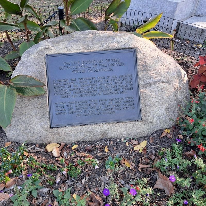 Replacement Spanish Memorial Plaque image. Click for full size.