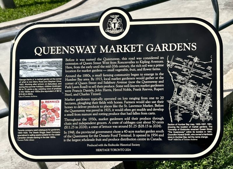 Queensway Market Gardens Marker. Click for full size. Queensway Market Gardens Marker image. Click for full size.