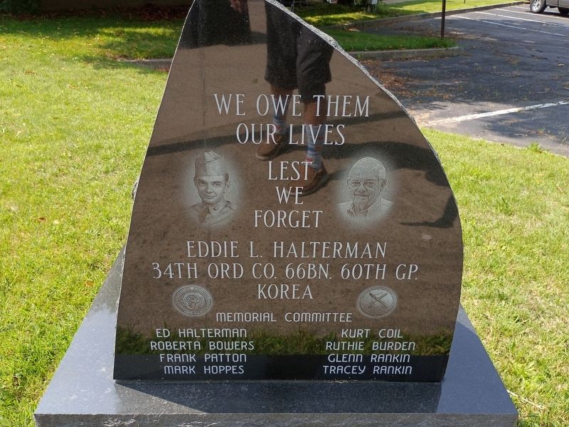 We Owe Them Our Lives Marker. Click for full size. We Owe Them Our Lives Marker image. Click for full size.