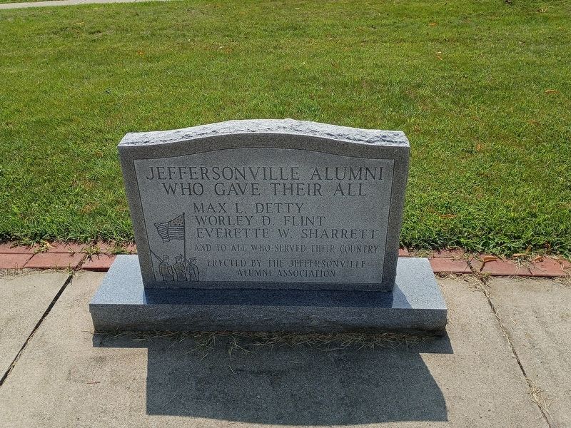 Jeffersonville Alumni Who Gave Their All Marker image. Click for full size.