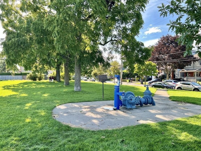 New Toronto Filtration Plant/Lakeshore Pumping Station Marker. Click for full size. New Toronto Filtration Plant/Lakeshore Pumping Station Marker image. Click for full size.