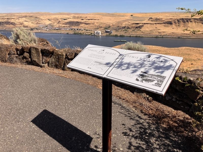 Lewis & Clark Trail / Samuel Hill Bridge Marker image. Click for full size.