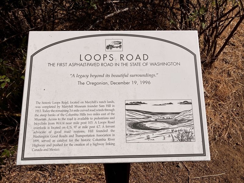 Loops Road Marker. Click for full size. Loops Road Marker image. Click for full size.