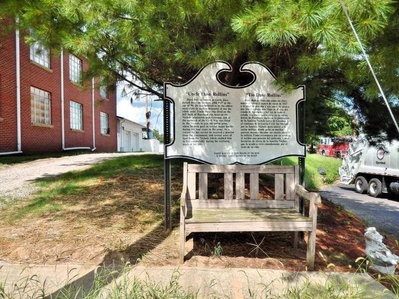 Uncle Dave Rollins/Tío Dave Rollins Marker. Click for full size. Uncle Dave Rollins/Tío Dave Rollins Marker image. Click for full size.