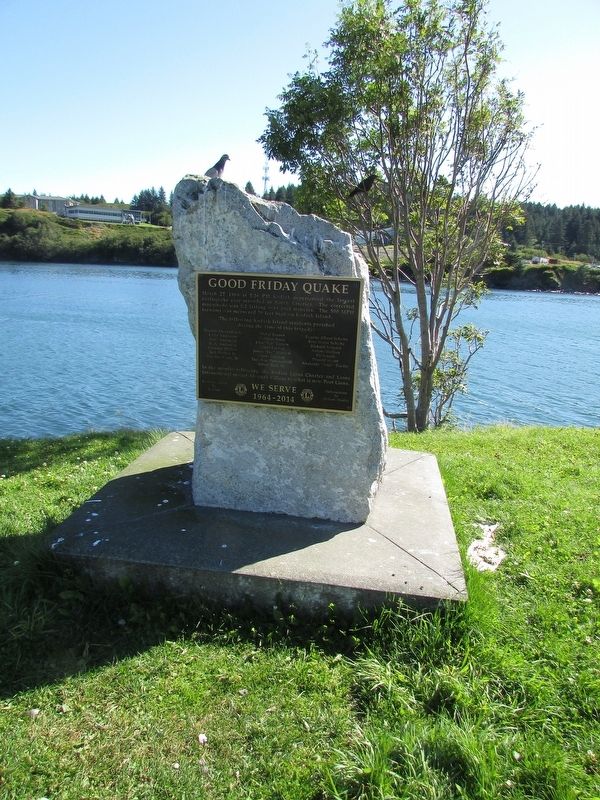 Good Friday Quake Marker. Click for full size. Good Friday Quake Marker image. Click for full size.