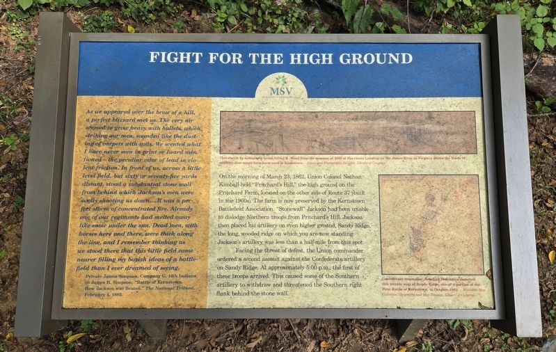 Fight for the High Ground Marker. Click for full size. Fight for the High Ground Marker image. Click for full size.