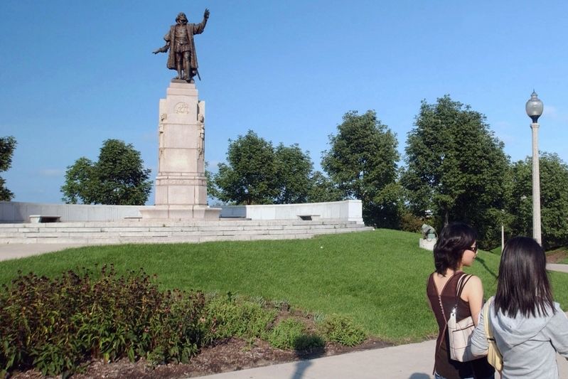 Christopher Columbus statue in Grant Park. Click for full size. Christopher Columbus statue in Grant Park image. Click for full size.