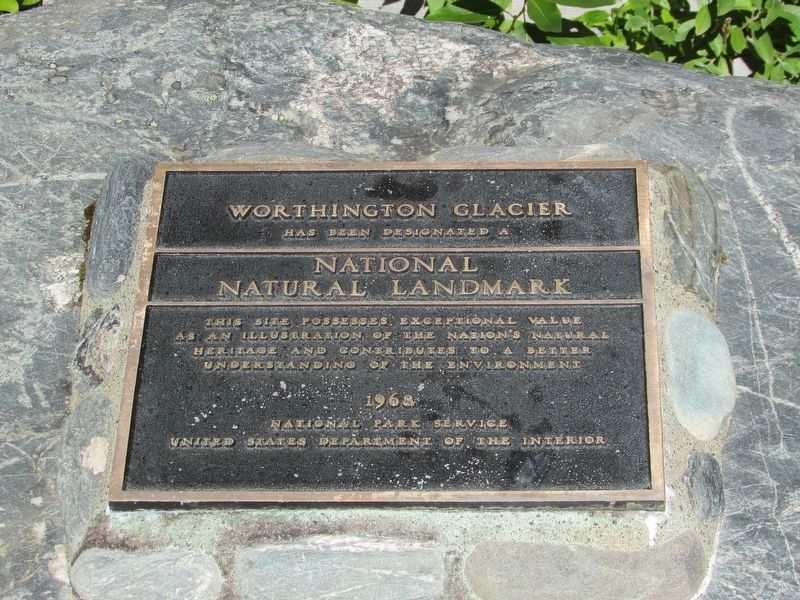 Worthington Glacier Marker. Click for full size. Worthington Glacier Marker image. Click for full size.
