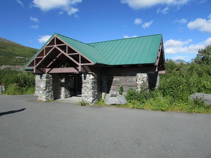 Worthington Glacier Marker. Click for full size. Worthington Glacier Marker image. Click for full size.