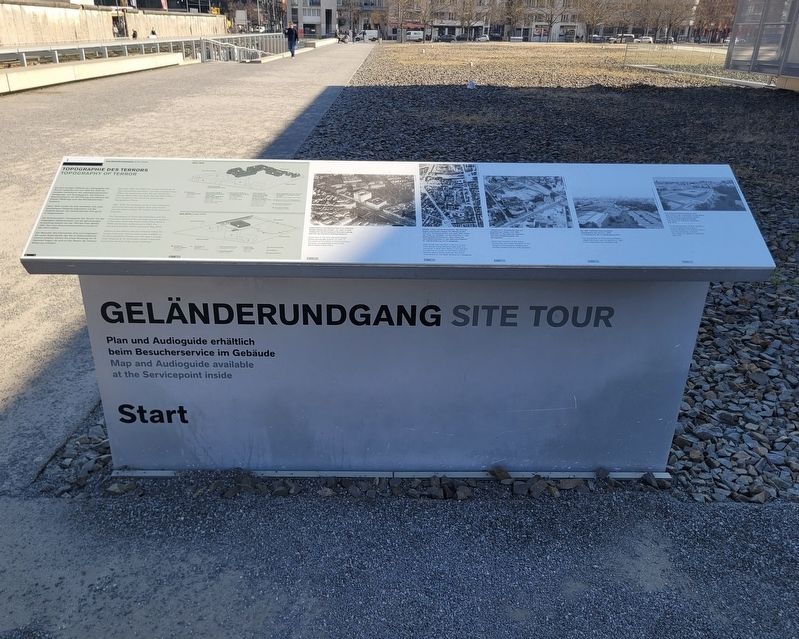 Topographie des Terrors / Topography of Terror Marker. Click for full size. Topographie des Terrors / Topography of Terror Marker image. Click for full size.