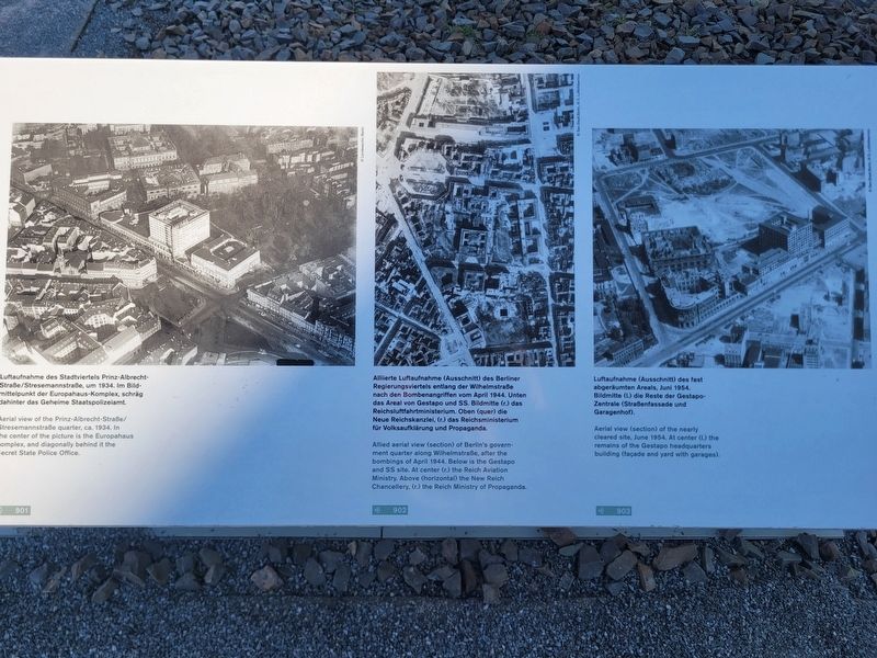 Topographie des Terrors / Topography of Terror Marker. Click for full size. Topographie des Terrors / Topography of Terror Marker image. Click for full size.