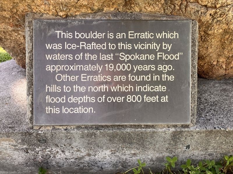 Erratic Boulder Marker image. Click for full size.