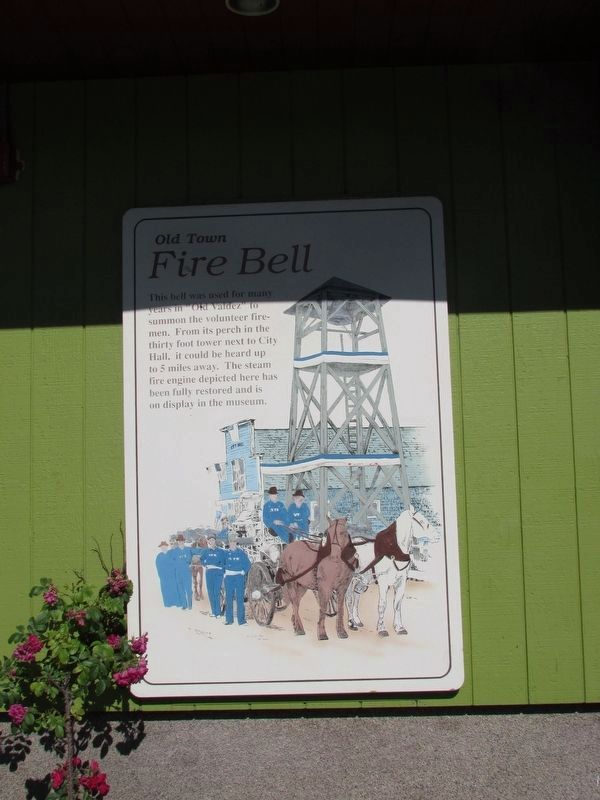 Old Town Fire Bell Marker. Click for full size. Old Town Fire Bell Marker image. Click for full size.
