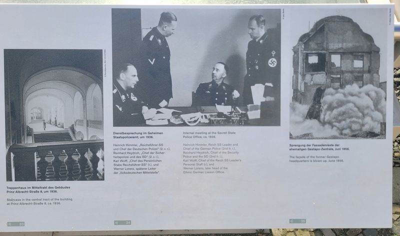 Gestapo-Zentrale / Gestapo Headquarters Marker. Click for full size. Gestapo-Zentrale / Gestapo Headquarters Marker image. Click for full size.