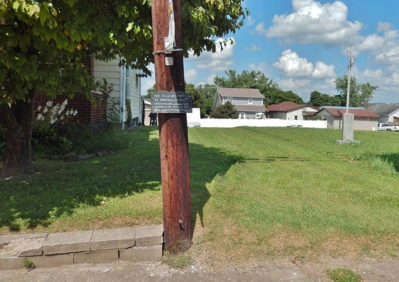 The Town Was First Known as Pond Run Marker. Click for full size. The Town Was First Known as Pond Run Marker image. Click for full size.