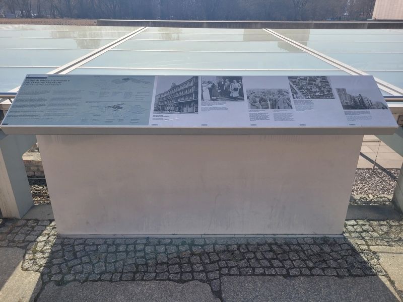 Hotel Prinz Albrecht Marker. Click for full size. Hotel Prinz Albrecht Marker image. Click for full size.