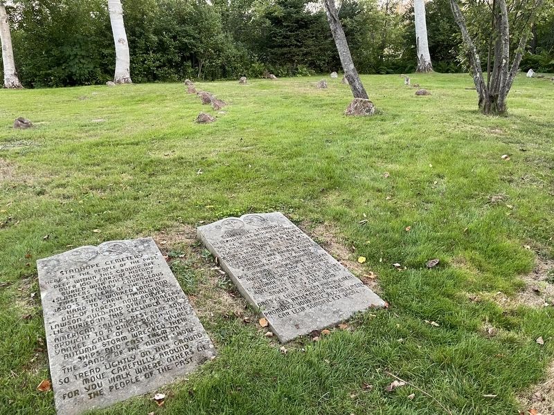 Stanhope Cemetery Marker. Click for full size. Stanhope Cemetery Marker image. Click for full size.