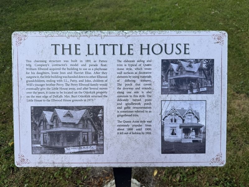 The Little House Marker. Click for full size. The Little House Marker image. Click for full size.