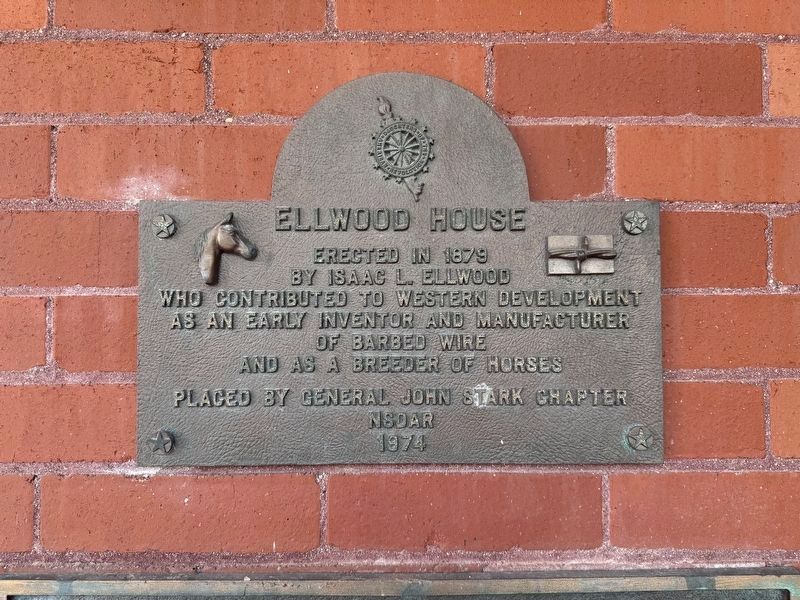 Ellwood House NSDAR Marker. Click for full size. Ellwood House NSDAR Marker image. Click for full size.