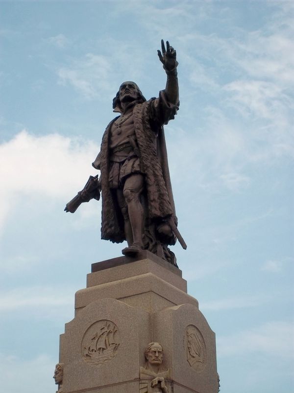 Columbus statue. Click for full size. Columbus statue image. Click for full size.