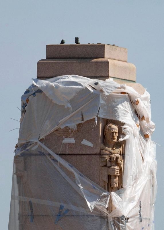 The plinth after the statue's removal. Click for full size. The plinth after the statue's removal image. Click for full size.