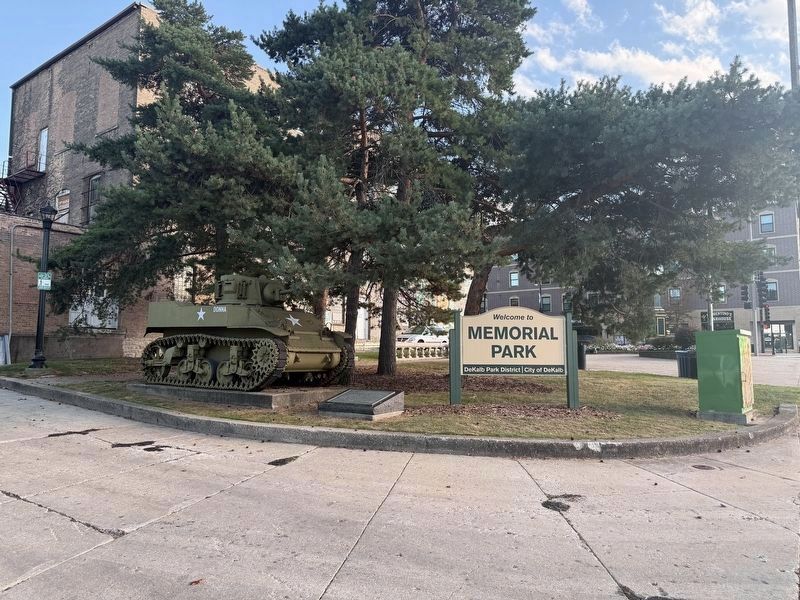 City of DeKalb Veterans Memorial & Park Sign. Click for full size. City of DeKalb Veterans Memorial & Park Sign image. Click for full size.