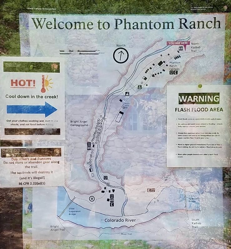 Phantom Ranch Map. Click for full size. Phantom Ranch Map image. Click for full size.