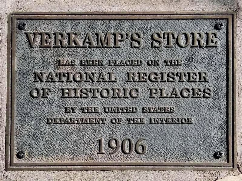Verkamp's Store Marker. Click for full size. Verkamp's Store Marker image. Click for full size.