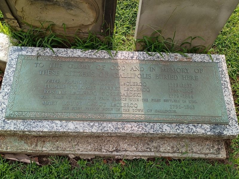 Citizens of Gallipolis Marker. Click for full size. Citizens of Gallipolis Marker image. Click for full size.