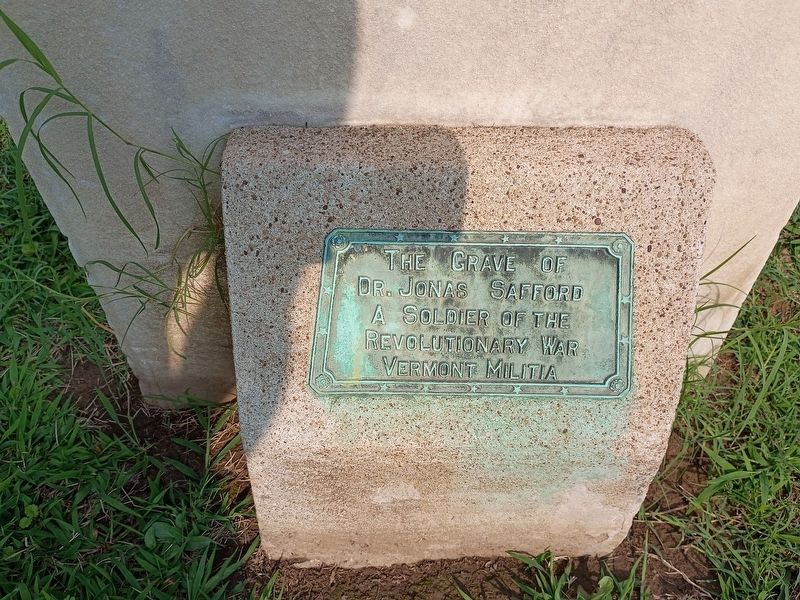 Dr. Jonas Safford Marker. Click for full size. Dr. Jonas Safford Marker image. Click for full size.