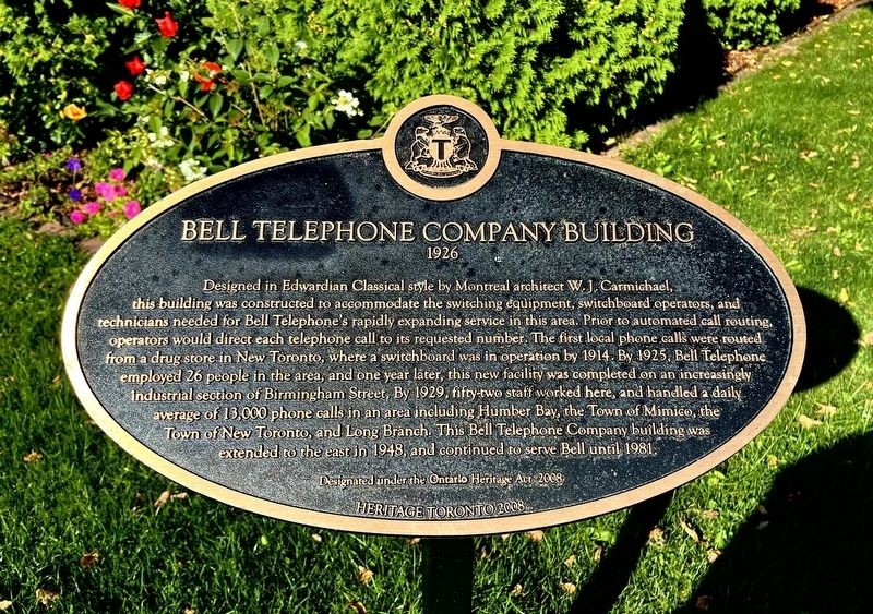 Bell Telephone Company Building Marker. Click for full size. Bell Telephone Company Building Marker image. Click for full size.