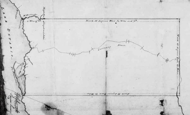 Plan of the Toronto Purchase, 1788. Click for full size. Plan of the Toronto Purchase, 1788 image. Click for full size.