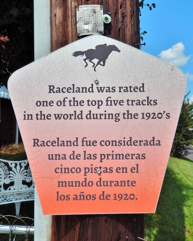 Raceland Marker. Click for full size. Raceland Marker image. Click for full size.