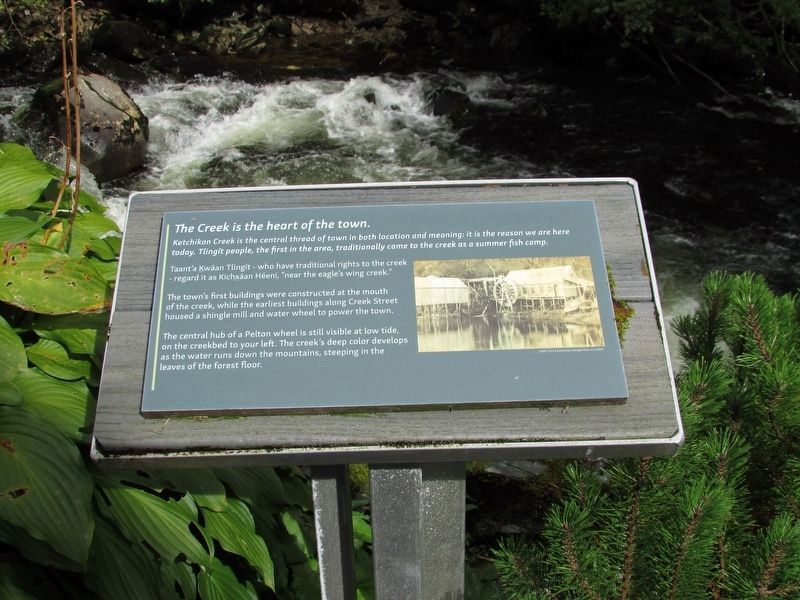 The Creek is the heart of the town Marker. Click for full size. The Creek is the heart of the town Marker image. Click for full size.