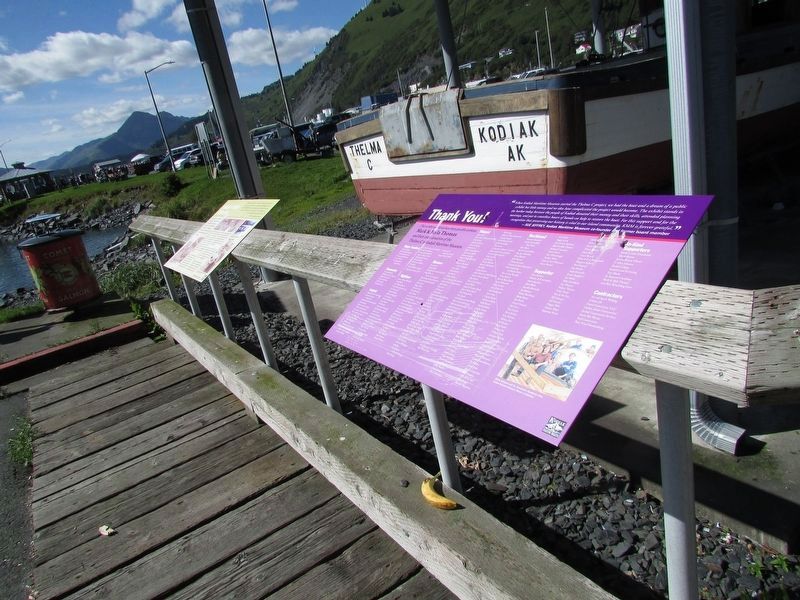 Kodiak’s Native Fishermen Marker. Click for full size. Kodiak’s Native Fishermen Marker image. Click for full size.