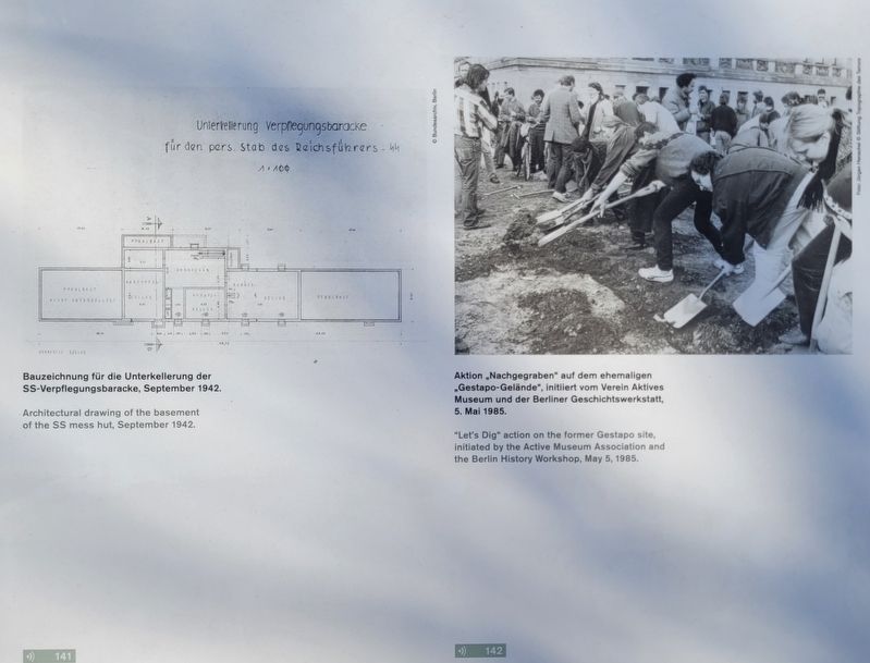 Verpflegungsbaracke der SS / SS Mess Hut Marker image. Click for full size.