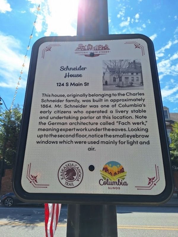 Schneider House Marker. Click for full size. Schneider House Marker image. Click for full size.