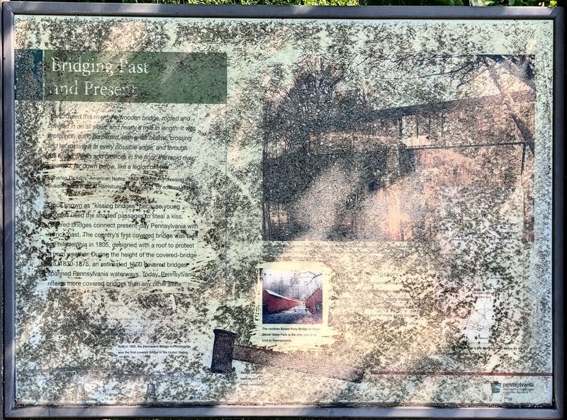 Bridging Past and Present Marker. Click for full size. Bridging Past and Present Marker image. Click for full size.