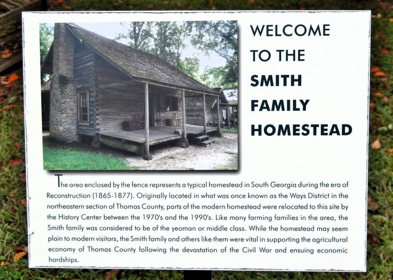 Welcome to the Smith Family Homestead Marker image. Click for full size.