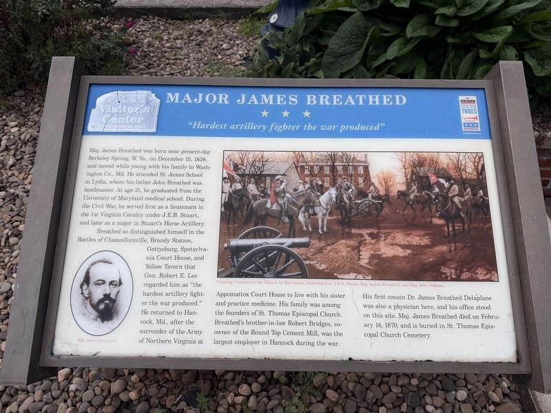 Major James Breathed Marker. Click for full size. Major James Breathed Marker image. Click for full size.