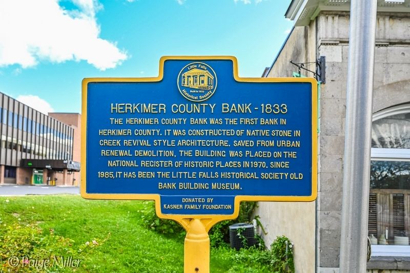 Herkimer County Bank 1833 Marker. Click for full size. Herkimer County Bank 1833 Marker image. Click for full size.